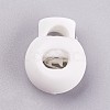 Plastic Iron Spring Cord Locks LS-X-FIND-WH0017-13-1