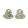 Tibetan Style Alloy Christmas Bell Pendants X-TIBEP-GC158-AS-RS-1