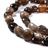 Natural Black Sunstone Beads Strands G-G018-03A-3