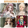 4Pcs 4 Colors High Temperature Fiber Doll Hairs DIY-GL0006-24A-6