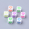 Opaque White Acrylic European Beads MACR-S273-51-01-3