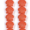 Synthetic Coral Dyed Carved Beads Strands CORA-K009-05B-02-1