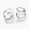 Tarnish Resistant 304 Stainless Steel Open Back Bezel X-STAS-Q223-12A-2
