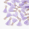 Polycotton(Polyester Cotton) Tassel Pendant Decorations FIND-S275-28G-2
