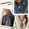 3Pcs 3 Styles Alloy Scarf Clips AJEW-CY0002-62-5