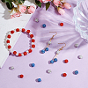 150Pcs 3 Colors Rhinestone Pave Disco Ball Beads RB-UN0001-17C-2