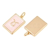 Brass Enamel Pendants KK-CBA62C2-01F-3