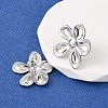 304 Stainless Steel Stud Earrings EJEW-I323-01P-03-3