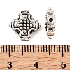 Cross Tibetan Style Alloy Beads X-TIBEB-ZN-3284-AS-RS-2
