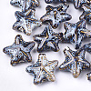 Handmade Porcelain Beads X-PORC-S498-33B-1
