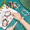10Pcs 5 Colors Braided Nylon Cord Macrame Pouch Bracelet Making BJEW-PH0004-16-3