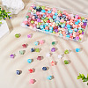 200Pcs Opaque Acrylic Beads OACR-TA0003-56-5