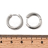 Brass Micro Pave Clear Cubic Zirconia Hoop Earrings EJEW-K276-11P-01-5