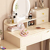 Round PU Leather & Plastic Jewelry Set Storage Box CON-TAC0014-06B-8