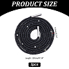 Rubber Rhinestone Shoelaces AJEW-WH0752-498E-2