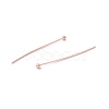 Brass Ball Head Pins KK-WH0058-02C-RG-2