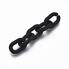 Spray Painted CCB Plastic Linking Rings CCB-R104-12A-01-3