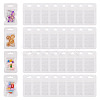 160Pcs Plastic Yin-yang Resealable Bags with Visible Window ABAG-TA0001-94C-1