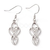 Brass Dangle Earrings EJEW-B002-03P-1