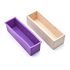 Rectangular Pine Wood Soap Molds Sets DIY-F057-04B-1