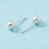 Brass Ball Post Ear Studs EC254-S-2