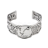 Constellation Alloy Open Cuff Bangles for Women Men BJEW-C064-01AS-03-2