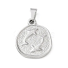 304 Stainless Steel Pendants SA-CBA34D4-03G-P-1