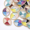 Four-color Polyester Thread Woven Pendants FIND-S319-02-1