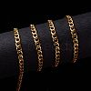 3.28 Feet PVD Vacuum Plating 304 Stainless Steel Cuban Link Chains X-CHS-G010-02G-3