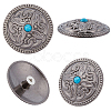 10Pcs Antique Silver Alloy Decorative Rivets BUTT-GF0004-22C-7