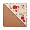 4Pcs Letter Personalized Hand Embroidered Corner Bookmarks JX587C-2
