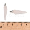 Natural Rose Quartz Pointed Pendants G-D089-01P-06-3