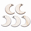 Unfinished Natural Poplar Wood Pendants WOOD-S045-106-1