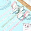 1Bag Paper Decorative Adhesive Tapes DIY-SP0005-55-5