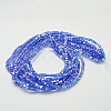 Electroplate Glass Beads Strands EGLA-D018-8x8mm-79-2