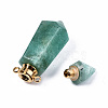 Faceted Natural Amazonite Pendants G-T131-15E-4