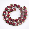 Electroplate Glass Beads Strands EGLA-S188-09E-2