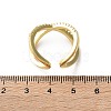 Adjustable Brass Micro Pave Clear Cubic Zirconia Cuff Rings RJEW-F101-17G-2