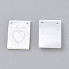 Natural White Shell Mother of Pearl Shell Charms SSHEL-L018-006-2