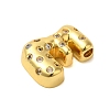 Rack Plating Brass Micro Pave Clear Cubic Zirconia Perdants KK-C067-11G-E-2