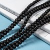 Natural Lava Rock Round Beads Strands X-G-M169-6mm-03-6