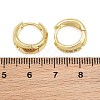 Brass Micro Pave Cubic Zirconia Hoop Earrings KK-CBAD104-04G-A-4