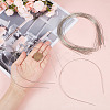 Hair Accessories Iron Hair Band Findings OHAR-GF0001-16-3