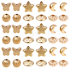 1200Pcs 6 Styles CCB Plastic Spacer Beads CCB-PA0001-09G-7