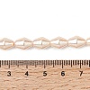 Electroplate Opaque Glass Imitation Pearl Bead Strands EGLA-H113-05B-4
