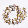 AB Color Natural Freshwater Shell Beads Strands X-SHEL-S274-36-2