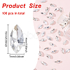 Fingerinspire 100Pcs Pointed Back Glass Rhinestone Cabochons RGLA-FG0001-05A-2