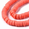 Handmade Polymer Clay Beads Strands CLAY-R089-6mm-066-2