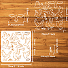 PET Hollow Out Drawing Painting Stencils DIY-WH0391-0647-2
