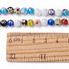 Handmade Millefiori Glass Round Bead Strands LAMP-J038-6mm-M-4